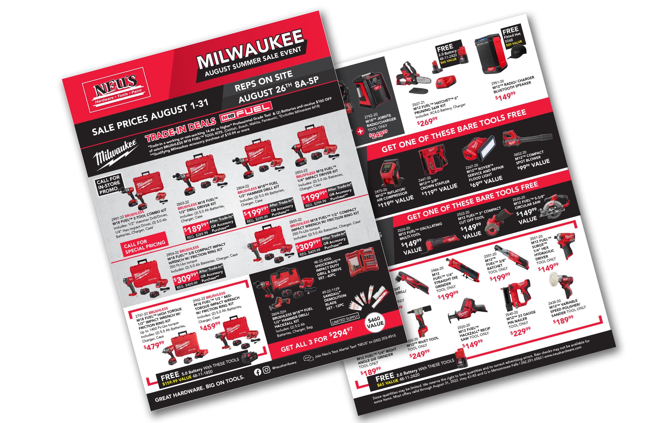 Milwaukee tool outlet only sale